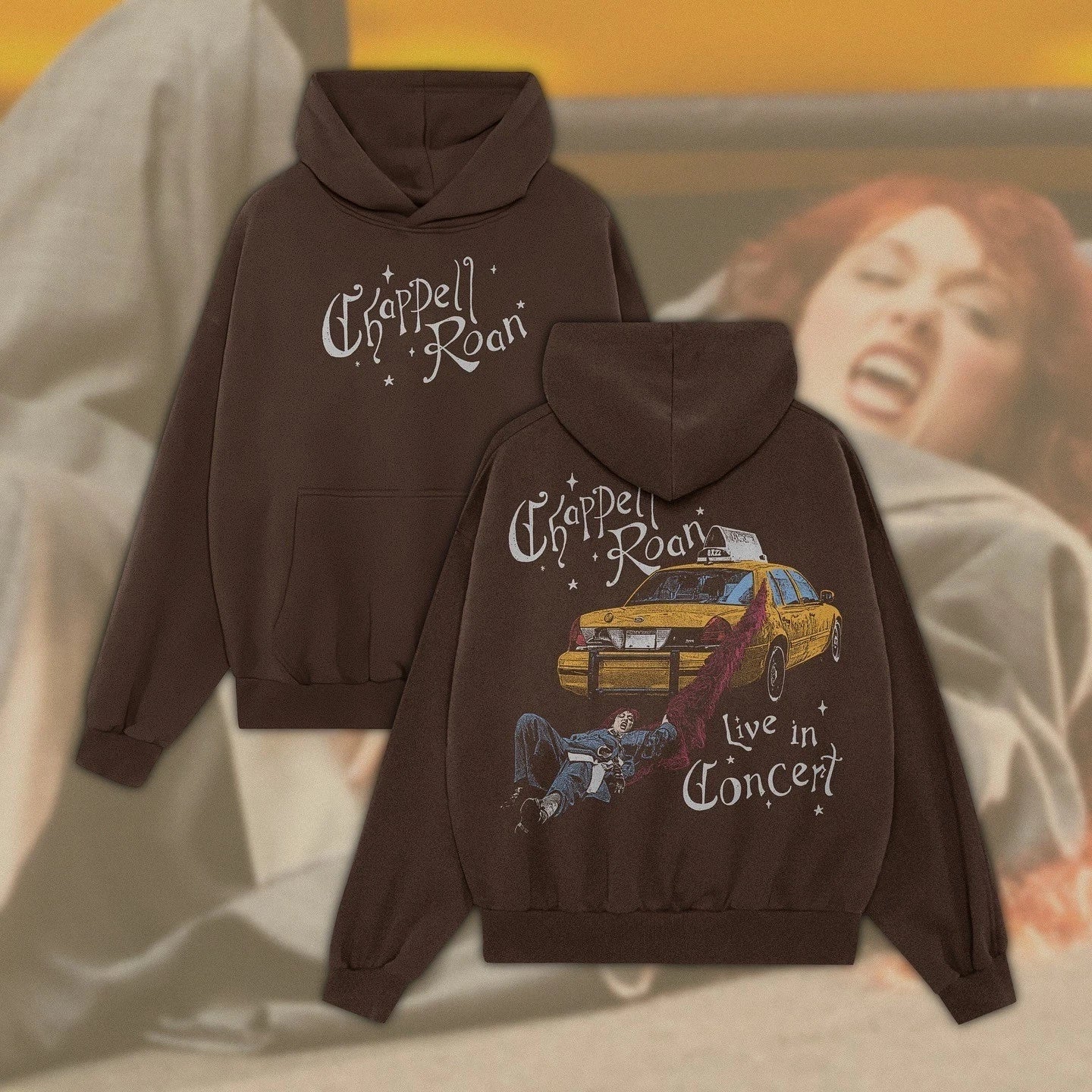 Chappell Roan Visions Of Damsels & Other Dangerous Things Tour 2025 Merch Hoodie