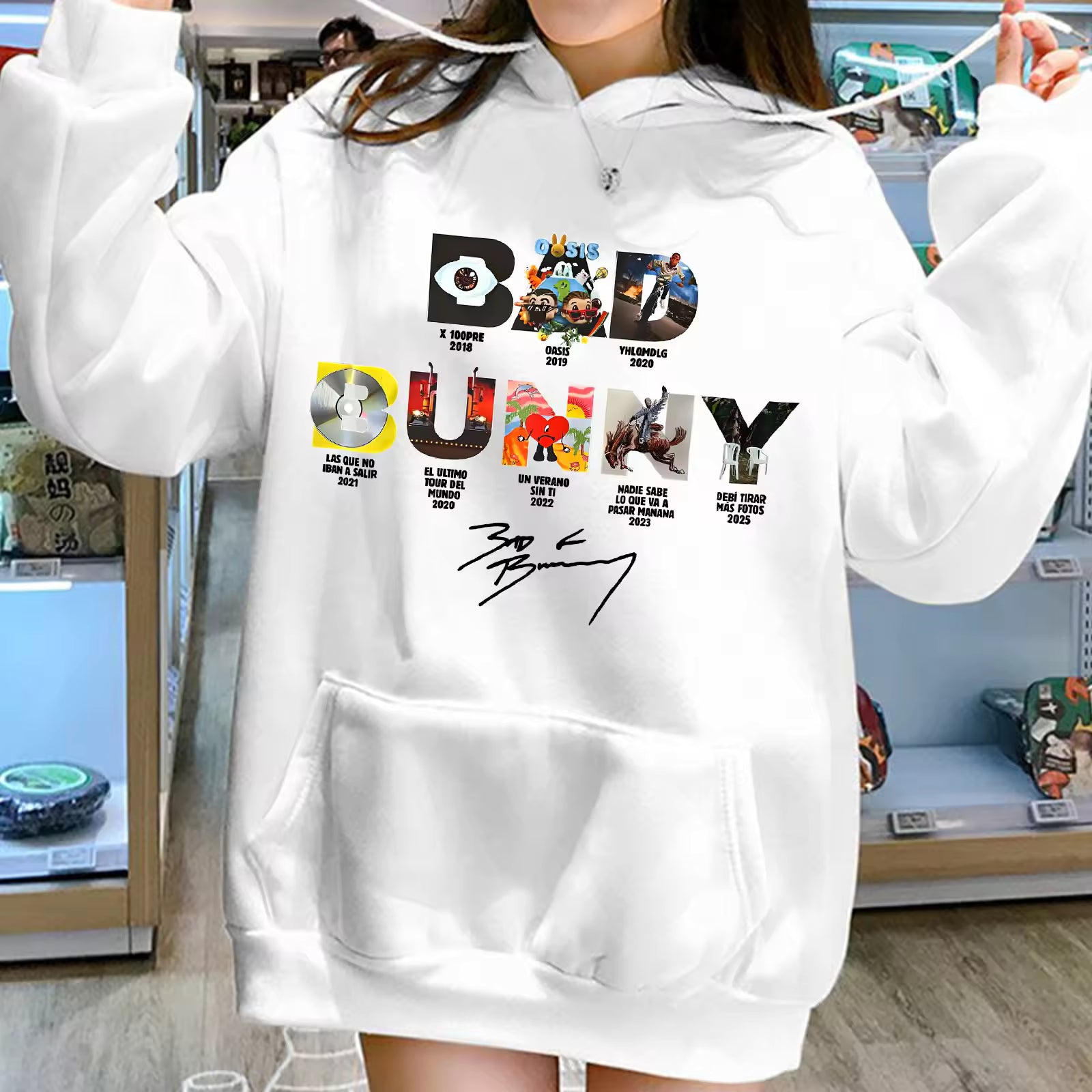 Dtmf Bad Bunny Hoodie Harajuku Hip Hop Pullover Tops Sweatshirt