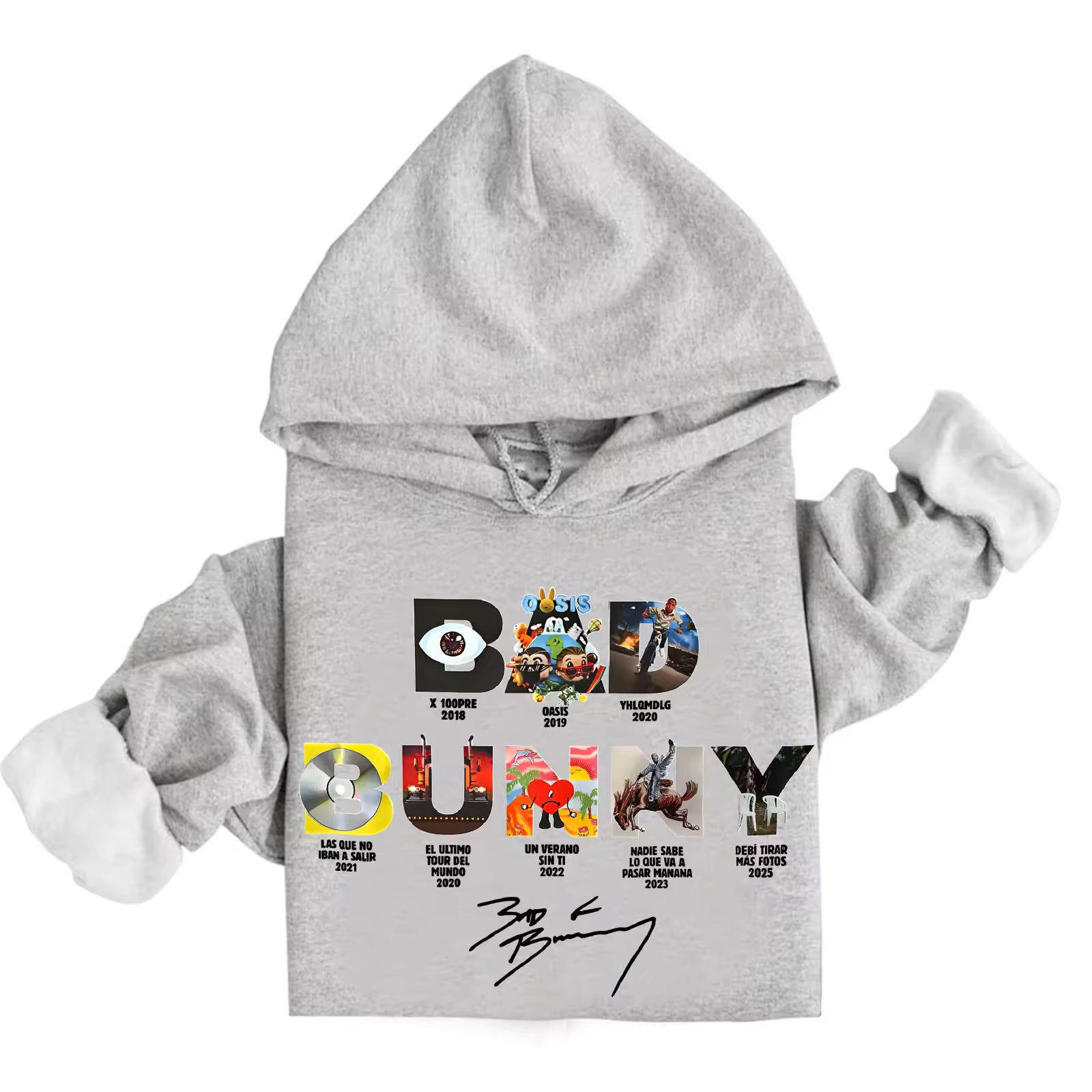 Dtmf Bad Bunny Hoodie Harajuku Hip Hop Pullover Tops Sweatshirt