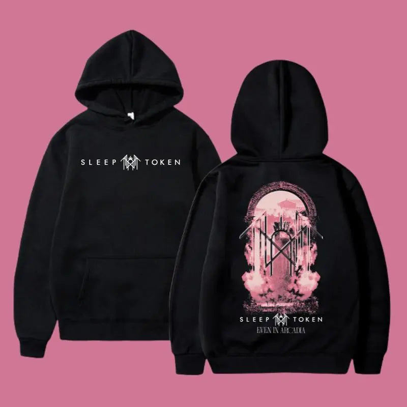 Sleep Token Even In Arcadia Smoke Hoodie Sleep Token Merch Graphic Hoodies