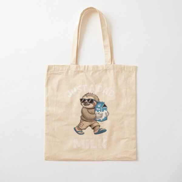 Jhilarious Sloth Dad Meme For Father'S Day Just A Dad Cotton Tote Baglibbysharts