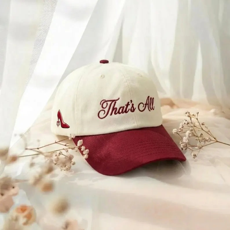 That's All Embroidered baseball cap, Miranda Priestly Embroidery hat, Fashion Movie Gift, Runway Magazine Apparel